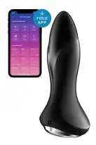 Анальна смарт-вібропробка із перлинним масажем Satisfyer Rotator Plug 1+ Black photo 1