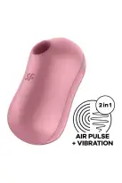 Вакуумний стимулятор із вібрацією Satisfyer Cotton Candy Light Red photo 1