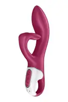 Вібратор-кролик із потрійним відростком Satisfyer Embrace me Berry, 2 мотори, діаметр 3,6 см photo 1