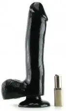 Фаллоимитатор BASIX 10 BLACK with SUCTION CUP photo 4