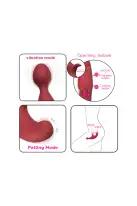 Супервібромасажер 3в1 Adrien Lastic Fusion, вібрації та пульсівний кінчик photo 2