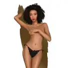 Трусики-сліпи Penthouse Too Hot To Be Real L/XL Black, мереживо, регульована посадка photo 1