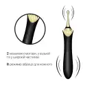 Вагінально-кліторальний вібратор Zalo — Bess Obsidian Black, мультифункціональний із насадками photo 3