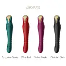 Смартвібратор-пульсатор Zalo — King Velvet Purple, кристал Swarovski photo 12