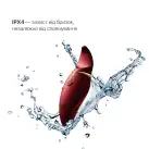 Вибратор 2в1 с язычком Zalo — Hero Wine Red, кристалл Swarovski photo 5