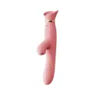 Вібратор з підігрівом та вакуумною стимуляцією клітора Zalo - ROSE Vibrator Strawberry Pink photo 1