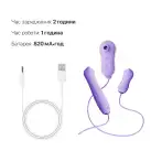 Набір 3в1 Zalo — UNICORN Set Violet, віброяйце, пульсатор, вакуумний стимулятор photo 5