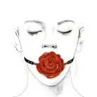 Розкішний кляп у вигляді троянди Zalo - Rose Ball Gag, подвійне використання photo 4