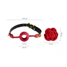 Розкішний кляп у вигляді троянди Zalo - Rose Ball Gag, подвійне використання photo 2
