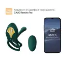Смарт-ерекційне кільце Zalo BAYEK Turquoise Green, подвійне з ввідною частиною, пульт ДК photo 2