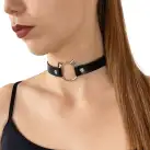 Чокер на шию Киця Art of Sex - Kiti з натуральної шкіри, колір Чорний photo 1