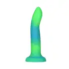 Фалоімітатор, що світиться в темряві, ADDICTION Rave 8″, Glow in the Dark Dildo Blue Green, 20,3 см photo 1