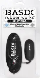 Виброяйцо BASIX JELLY EGG BLACK photo 3