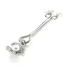 Затискач для клітора перлина з мушлею та кристалами Art of Sex - Margie clit clamp, Срібло photo 1