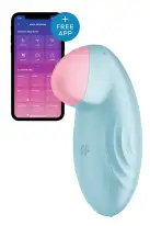 Смарт-вібратор для клітора Satisfyer Tropical Tip Light Blue photo 1