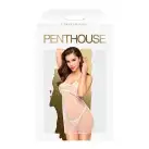 Приталена сорочка-сітка зі стрінгами Penthouse - All Yours White M/L photo 3
