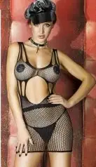 Откровенное платье Seamless Black Minidress photo 1