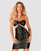 Сукня під зміїну шкіру Obsessive Vivianty dress XS/S, чорна photo 1