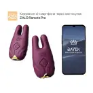 Смарт-вибратор для груди Zalo - Nave Velvet Purple, пульт ДУ, работа через приложение photo 2
