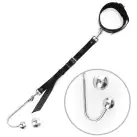 Анальний гак 4 із нашийником з натуральної шкіри Art of Sex - Anal hook, Чорний photo 1