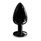 Металева анальна пробка із прикрасою у вигляді кристалу Dorcel - Diamond Plug BLACK L photo 1