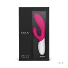 Вибратор-кролик LELO Ina Wave 2 Cerise, манящее движение ствола + вибрации photo 3