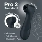 Вакуумний кліторальний стимулятор Satisfyer Pro 2 Generation 3 with Liquid Air Connect App Dark Grey photo 1