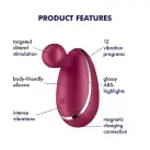 Вибратор для наружной стимуляции Satisfyer Spot On 1 Berry, гибкий отросток photo 3