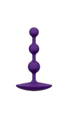 Анальные бусы Romp Amp Dark Purple, силикон, макс. диаметр 2,6 см photo 1