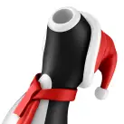 Вакуумний кліторальний стимулятор Satisfyer Penguin Holiday Edition, у шапочці та шарфі photo 5