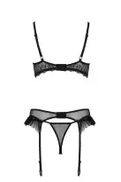 Комплект Passion KERRIA SET WITH OPEN BRA black L/XL - ECO Passion photo 4
