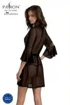Пеньюар Passion LEAFA PEIGNOIR black L/XL - ECO Passion photo 2