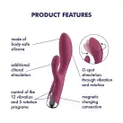 Вібратор-кролик Satisfyer Spinning Rabbit 1 Red photo 7
