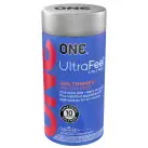 Презервативи ONE Ultra Feel, ультратонкі, з додатковою змазкою, 10 шт, подарункове паковання-тубус photo 1
