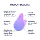 Вакуумний кліторальний стимулятор Satisfyer Mermaid Vibes Violet/Pink, 2 мотори photo 4