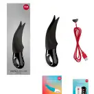 Вібратор для клітора Fun Factory VOLTA black, гнучкий подвійний кінчик photo 8