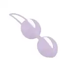 Вагинальные шарики Fun Factory SMARTBALLS DUO, сиренево-белые, 2 шт, диаметр 3,2 и 3,6 см photo 1