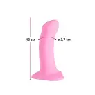 Фалоімітатор Fun Factory AMOR, рожевий, довжина 14,6 см, діаметр 3,7 см, вигнутий photo 2