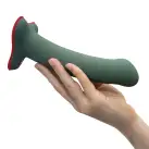 Фалоімітатор Fun Factory MAGNUM, оливковий, дуже гнучкий, довжина 18,3 см, діаметр 3,7 см photo 5