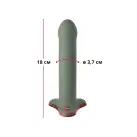 Фалоімітатор Fun Factory MAGNUM, оливковий, дуже гнучкий, довжина 18,3 см, діаметр 3,7 см photo 2