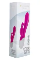 Вибратор-кролик S Pleasures Premium Corabi Rabbit, розовый, ушки для клитора, 16 режимов, нагрев photo 3