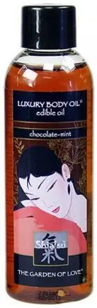 Съедобное масло для массажа SHIATSU EDIBLE OIL CHOCOLATE-MINT photo 1