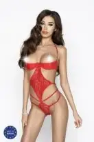 Монокини Passion Erotic Line ADARA BODY, красный, XXL/XXXL