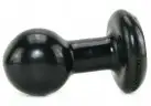 Анальная пробка ROUND BUTTPLUG SMALL BLACK photo 2