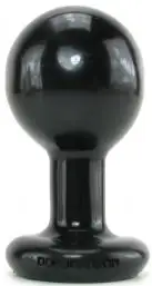 Анальная пробка ROUND BUTTPLUG MEDIUM BLACK photo 1