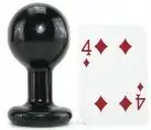 Анальная пробка ROUND BUTTPLUG MEDIUM BLACK photo 3