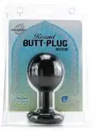 Анальная пробка ROUND BUTTPLUG MEDIUM BLACK photo 5