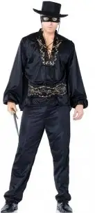 Костюм Зорро MASKED SPANISH HERO MED-LGE photo 1