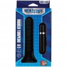 Анальний вібромасажер Menzstuff Ribbed Torpedo Vibr. 6inch, чорний photo 2