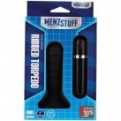 Вібромасажер Menzstuff Ribbed Torpedo Small, чорний photo 2